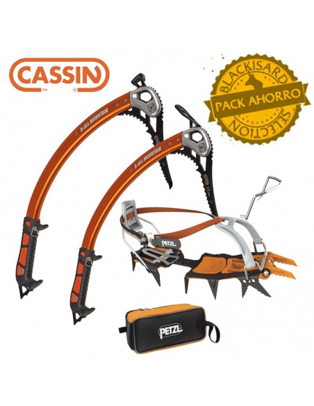 pack x-all mountain hammer + adze + lynx - Conjunto para escalada en hielo y alpinismo técnico - cassin / petzl