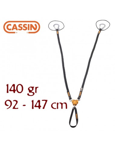 x-gyro leash 92-147 cm - dragonera bífida con antienredos - cassin