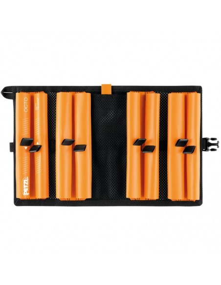 pack 8 tornillos de hielo rocket (1x13cm + 3x16cm + 3x19cm + 1x22cm) + bolsa octo - cassin / petzl