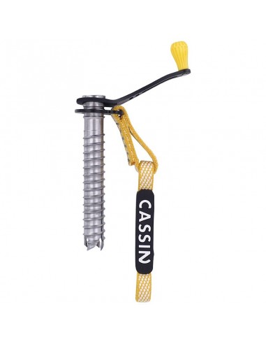 rocket plus 13 cm - tornillo de hielo con cinta de dyneema - cassin