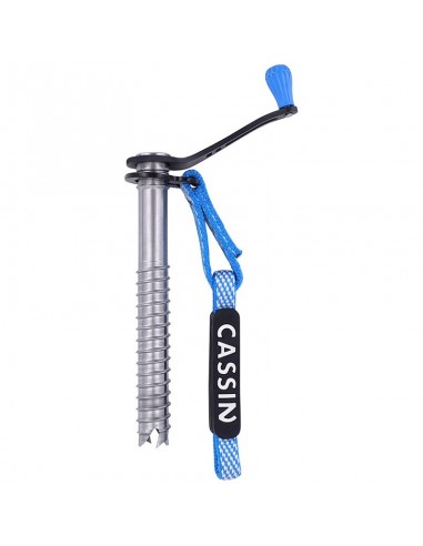 rocket plus 16 cm - tornillo de hielo con cinta de dyneema - cassin