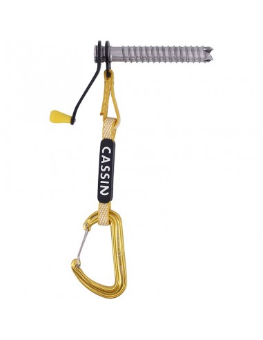 rocket plus 16 cm - tornillo de hielo con cinta de dyneema - cassin