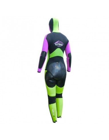 luna (negro/ fucsia / verde) - traje neopreno mujer para barrancos - seland
