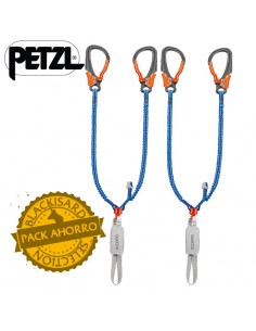 pack 2 scorpio eashook - disipador vía ferrata - petzl