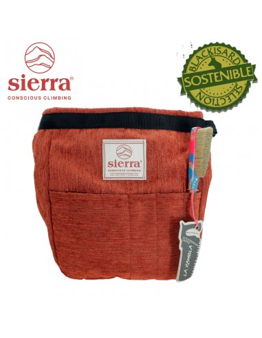 solid bucket orange - bolsa magnesio para boulder - sierra