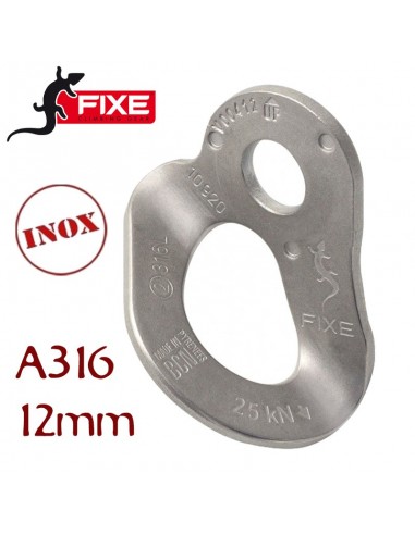 plaqueta inoxidable a316 d12mm - fixe