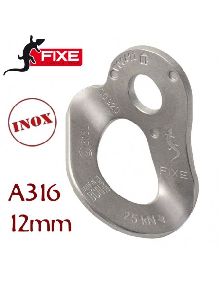 plaqueta inoxidable a316 d12mm - fixe