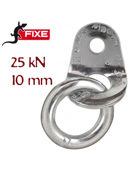 plaqueta con anilla bicromatada 10 mm - fixe