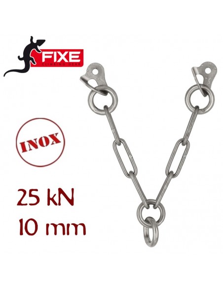 reunión en v con doble anilla inox. a316l d10 - fixe