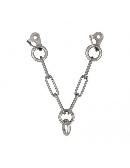 reunión en v con doble anilla inox. a316l d10 - fixe