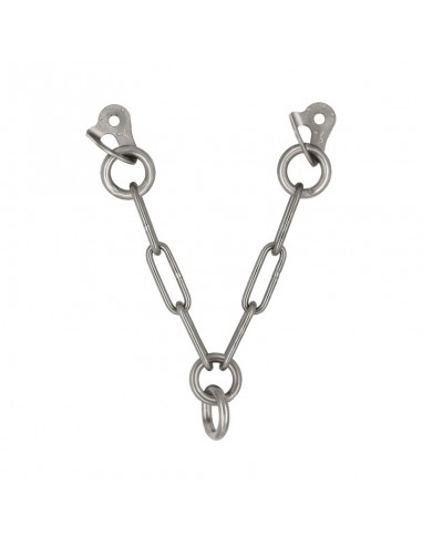 reunión en v con doble anilla inox. a316 l d12 - fixe