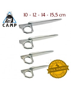 juego 4 anello fisso (10cm, 12cm, 14cm y 15,5cm) - pitones blandos para caliza - camp
