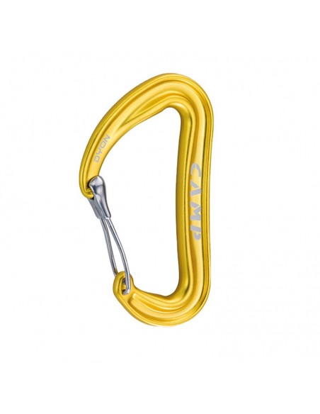 dyon (yellow) - mosquetón superligero con anti-enganche - camp