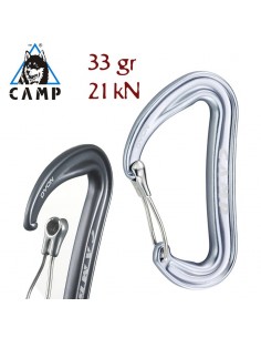 dyon (titanium) - mosquetón superligero con anti-enganche - camp