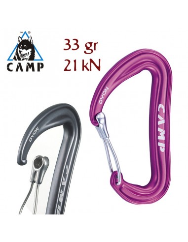 dyon (purple) - mosquetón superligero con anti-enganche - camp