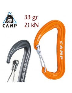 dyon (orange) - mosquetón superligero con anti-enganche - camp