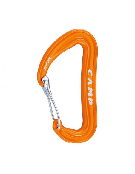 dyon (orange) - mosquetón superligero con anti-enganche - camp