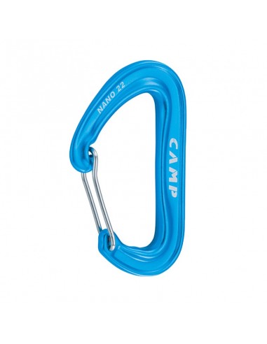 nano 22 (light blue) - mosquetón pequeño y ultraligero - camp