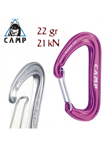nano 22 (purple) - mosquetón pequeño y ultraligero - camp