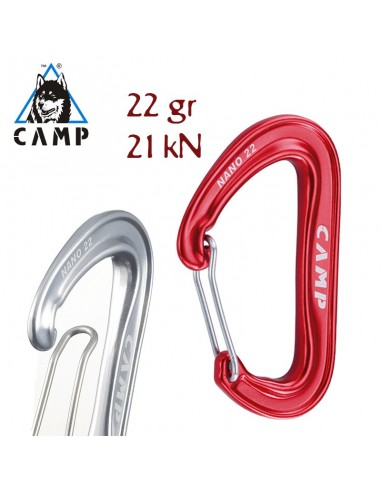 nano 22 (red) - mosquetón pequeño y ultraligero - camp