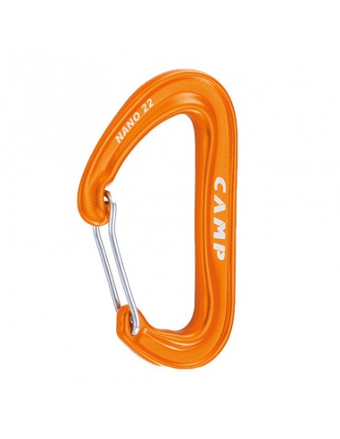 nano 22 (orange) - mosquetón pequeño y ultraligero - camp