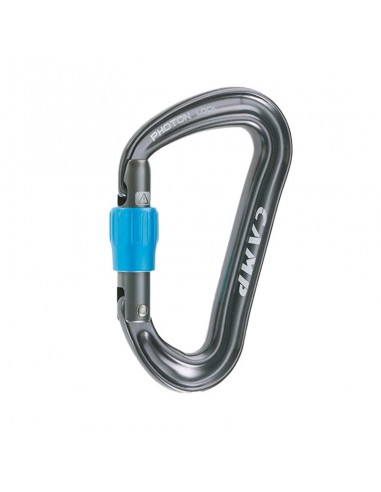 photon lock (gun metal) - mosquetón asimétrico rosca - camp