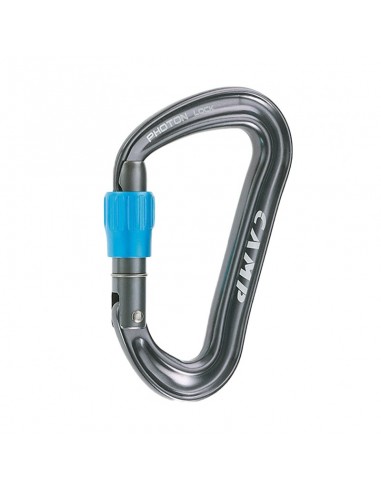 photon lock (gun metal) - mosquetón asimétrico rosca - camp