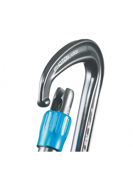 photon lock (gun metal) - mosquetón asimétrico rosca - camp