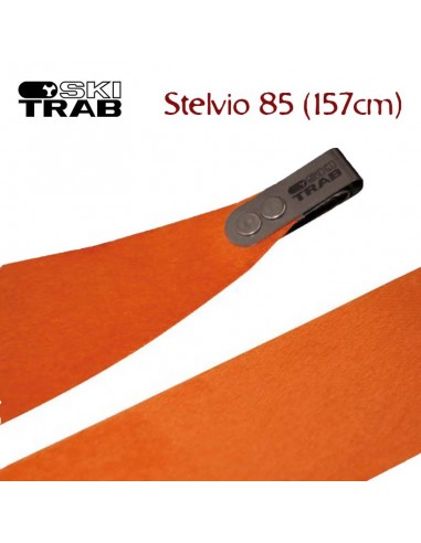 self-adhesive skins stelvio 85 (157cm) - orange skin 65% mohair - pieles de foca - ski trab