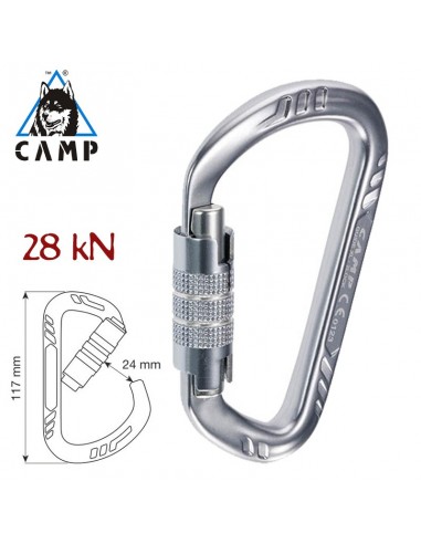 guide xl 2lock - mosquetón cierre automático - camp