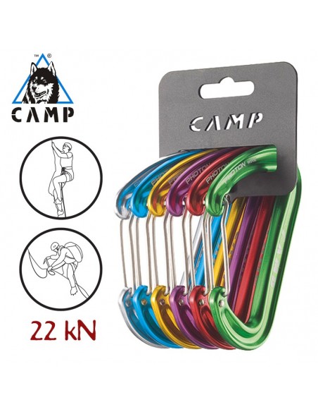 photon wire pack - pack de 6 mosquetones - camp