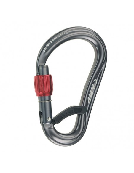 atom belay lock (gun metal) - mosquetón hms con rosca - camp