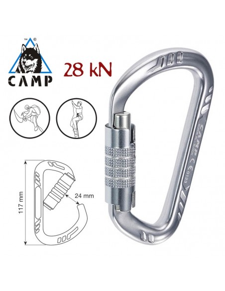 guide xl 3lock - mosquetón triple lock - camp
