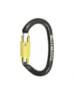 ovalone dna autoblock - mosquetón helicoidal de acero tres movimientos - kong 2