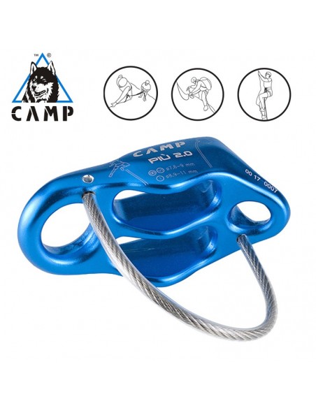piu 2.0 - light blue - asegurador descensor - camp