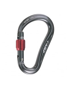 atom lock (gun metal) - mosquetón hms de rosca - camp 2