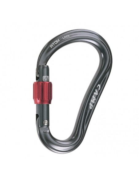 atom lock (gun metal) - mosquetón hms de rosca - camp