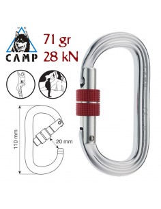oval xl lock - mosquetón ovalado - camp