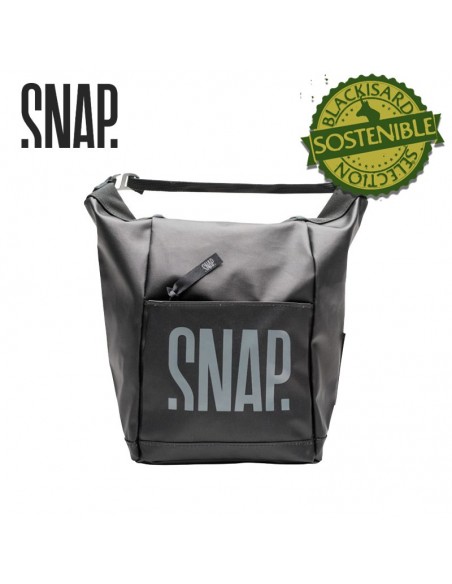 big chalk bag (light black) - bolsa de magnesio para boulder - snap