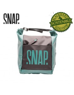 big chalk bag (green / light black) - bolsa de magnesio para boulder - snap