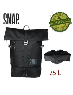 roll top 25l (light black) - mochila urbana - snap