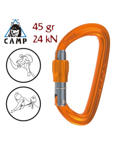 orbit lock (orange) - mosquetón de rosca - camp