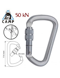 d pro lock - mosquetón con rosca - camp