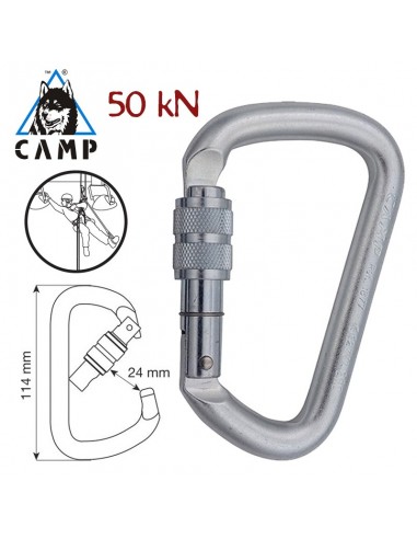d pro lock - mosquetón con rosca - camp
