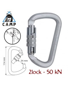 d pro 2lock - mosquetón automático 2 movimientos - camp