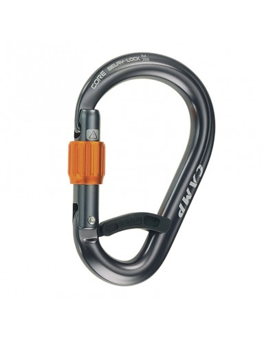 core belay lock - gun metal - mosquetón hms rosca con gatillo - camp