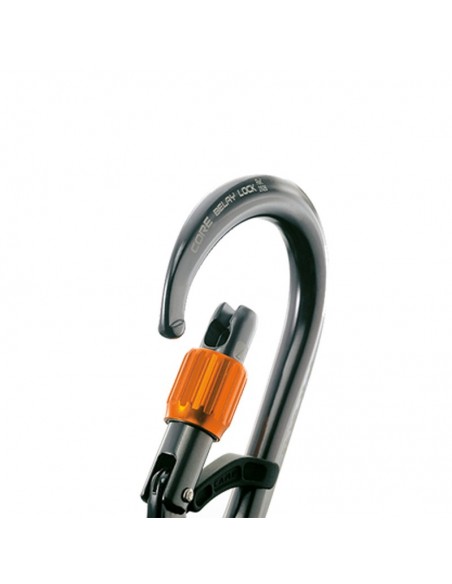 core belay lock - gun metal - mosquetón hms rosca con gatillo - camp