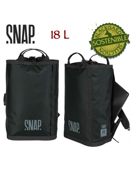 haulbag 18l (black) - mochila petate 18l - snap