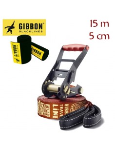 travel line (15m) treewear set - slackline de viaje - gibbon