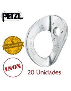 pack 20 plaquetas inoxidables coeur d10mm - petzl